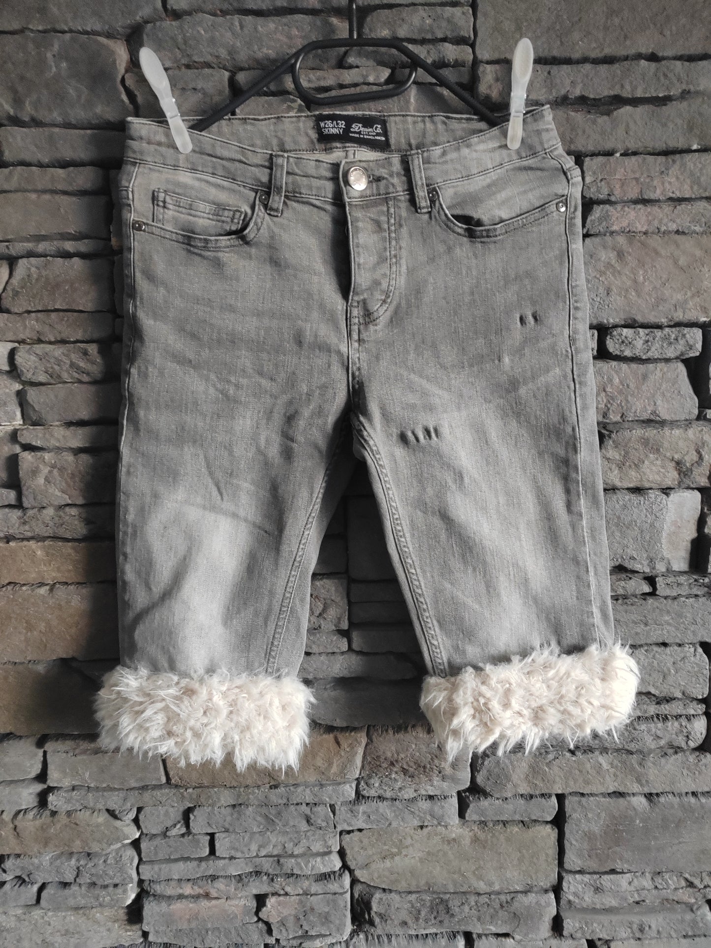 luffy short grey XS fit handmade with faux fur – Wal & Yfful i007
