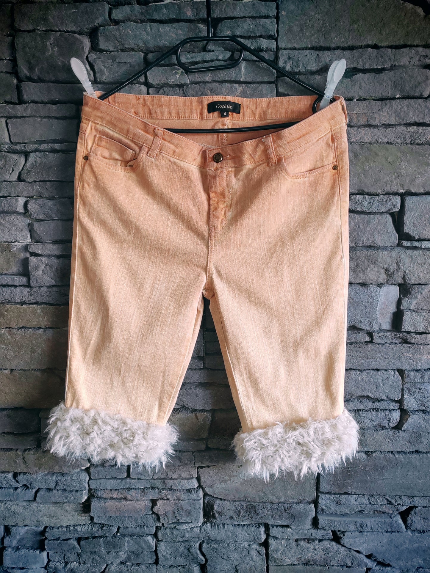 luffy short man pale orange slim handmade with faux fur – Wal & Yfful B022