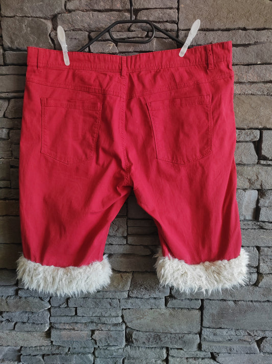 luffy short red large fit handmade with faux fur back – Wal & Yfful G002