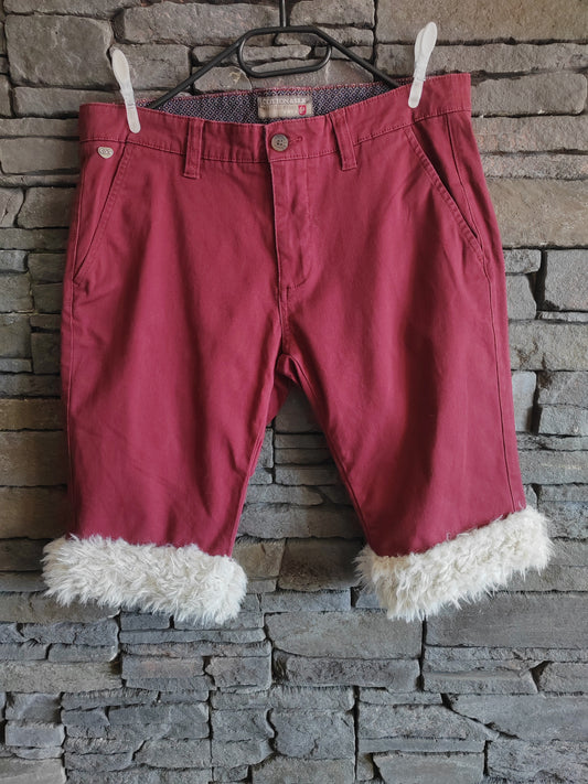 Short Homme ’KING FUR’ Bordeaux – Upcyclé | Wal & Yfful G003